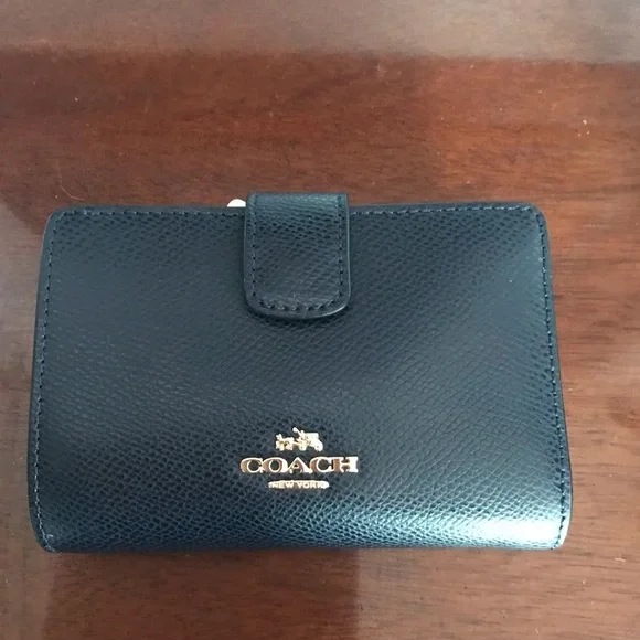 Coach BLUE MULTI Colorblock Leather MINI BENNETT & Wallet NWT - Picture 7 of 16